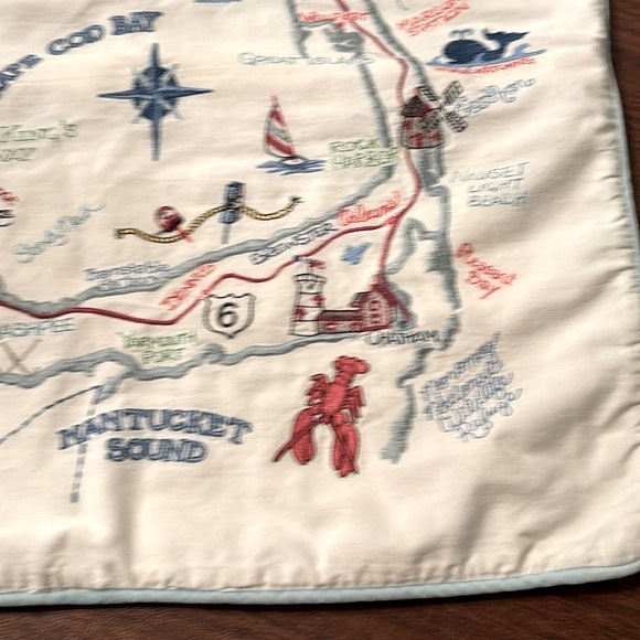 Cape Cod Embroidered Landmarks Pillow Cover only - Picture 6 of 10